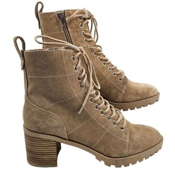 DV by Dolce Vita Shoes - Dolce Vita Nigel Lace-up Bootie – Taupe Suede – Size 11 – NWOB